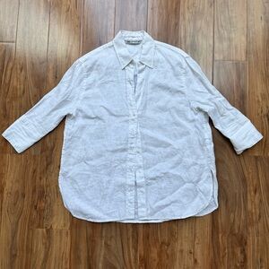 Zara • Linen Oversized Blouse